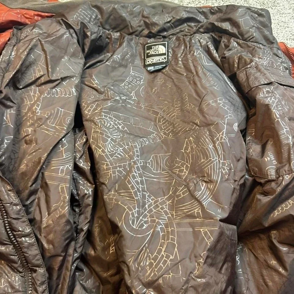 THE‎ NORTH FACE Cryptic Brown Padded Jacket size medium Mens Full Zip Casual